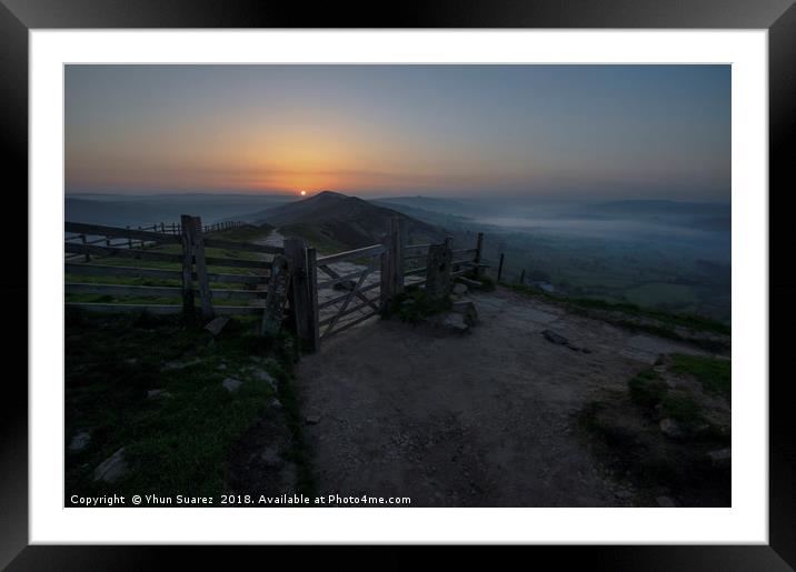 Mam Tor 1.0 Framed Mounted Print by Yhun Suarez