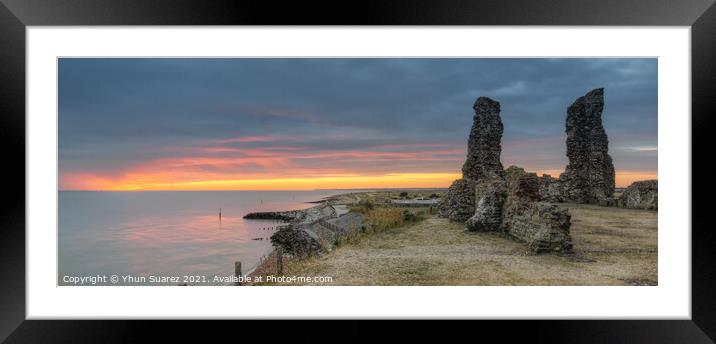 Reculver Towers 3.0 Framed Mounted Print by Yhun Suarez