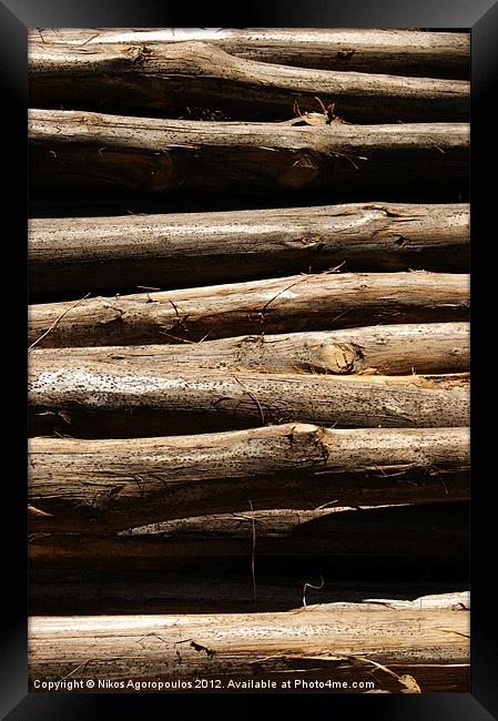 timber posts Framed Print by Alfani Photography