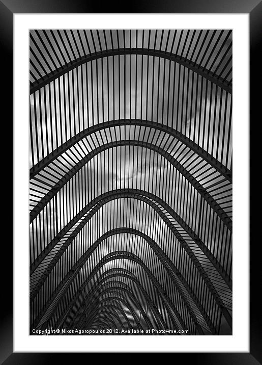 Contemporary Agora Framed Mounted Print by Alfani Photography