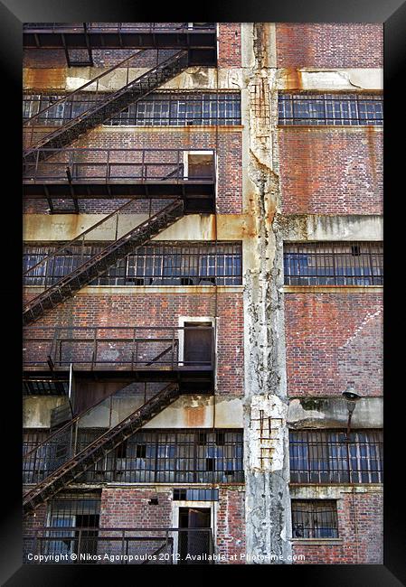 Rusty wall 1 Framed Print by Alfani Photography