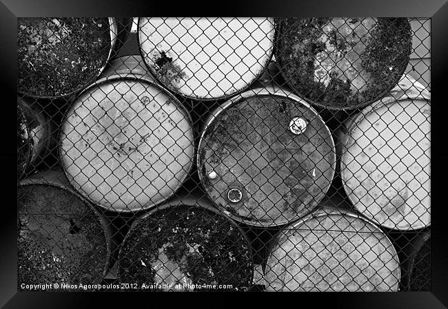 Trapped barrels 2 Framed Print by Alfani Photography