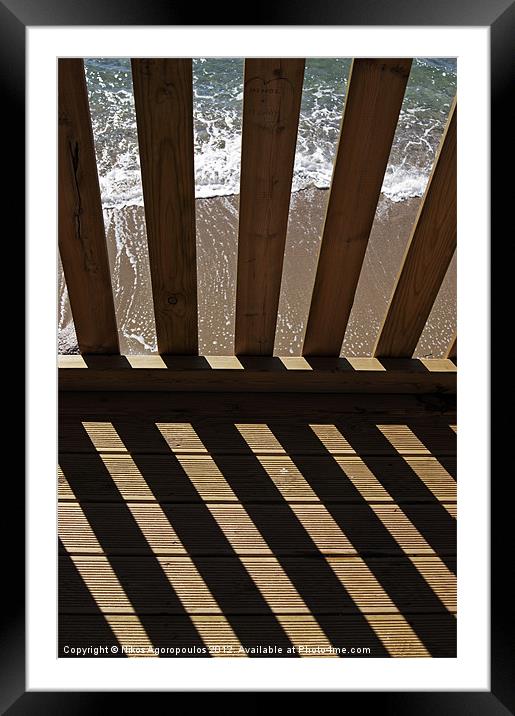 Parallel shadows 1 Framed Mounted Print by Alfani Photography
