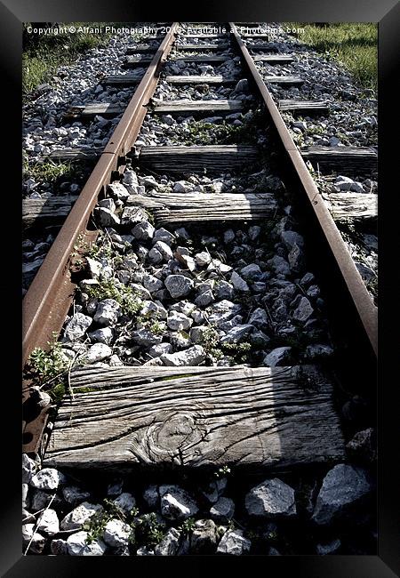 The train passed... Framed Print by Alfani Photography