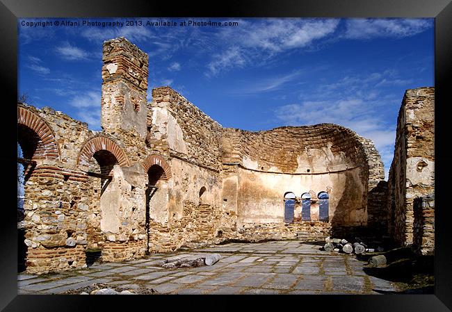 Byzantine ruins 2 Framed Print by Alfani Photography