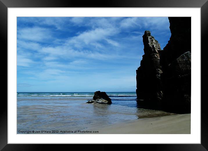 Secret Hidden Glorious Beach Lewis. Framed Mounted Print by Jon O'Hara