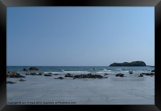 BEAUTIFUL BAYBLE BEACH 3 Framed Print by Jon O'Hara