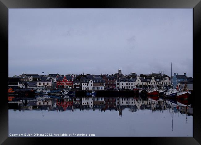 STORNOWAY AREA TRANQUILITY 3 Framed Print by Jon O'Hara