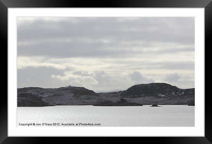 HEBRIDES CENTRAL HEARTLAND OF LEWIS 7 Framed Mounted Print by Jon O'Hara