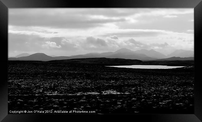 HEBRIDES CENTRAL HEARTLAND OF LEWIS 23 Framed Print by Jon O'Hara