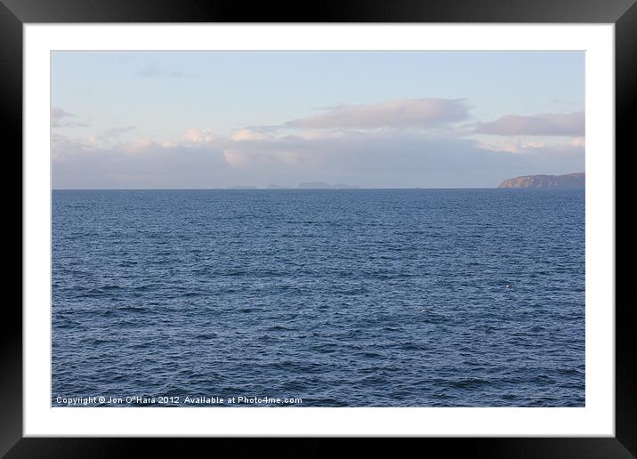 HEBRIDES VIEWS FROM THE MINCH 7 Framed Mounted Print by Jon O'Hara