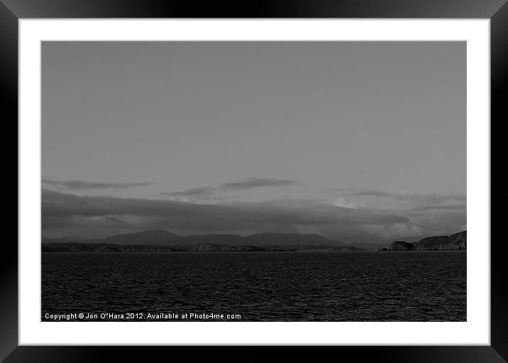 HEBRIDES VIEWS FROM THE MINCH 12 Framed Mounted Print by Jon O'Hara