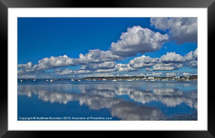 SUNNY DAY ON THE BAY Framed Mounted Print by Matthew Burniston