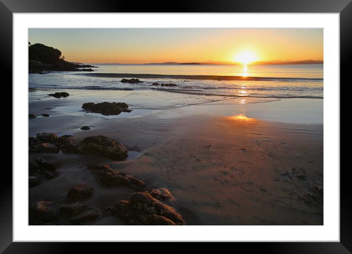 A Tasmanian Sunset Framed Mounted Print by Matthew Burniston