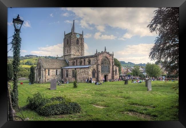 St Mary's Church Wirksworth  Framed Print by Alan Matkin