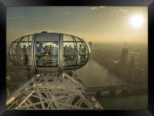 London Eye  Framed Print by Alan Matkin