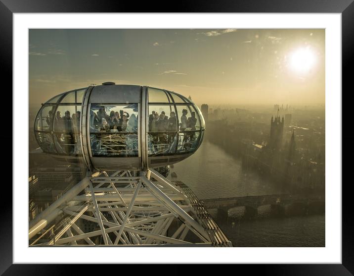London Eye  Framed Mounted Print by Alan Matkin