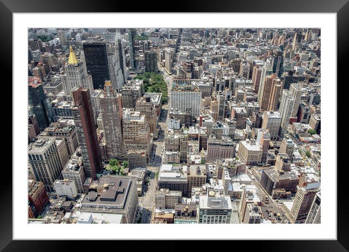 View from the Empire State Building Framed Mounted Print by Alan Matkin