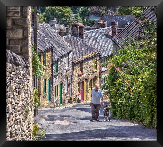 Green hill Wirksworth Framed Print by Alan Matkin