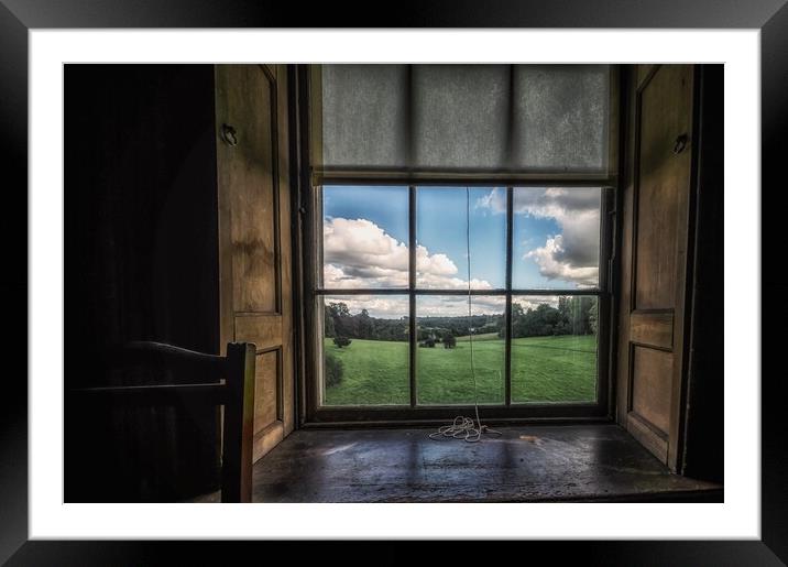 Through a window. Framed Mounted Print by Alan Matkin