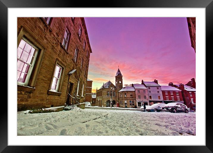 Wintery Wirksworth Framed Mounted Print by Alan Matkin