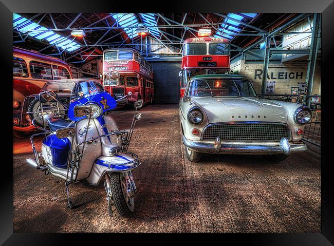 Vintage Vehicles HDR Framed Print by Alan Matkin