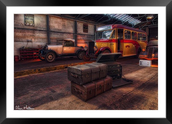 Vintage vehicles HDR Framed Mounted Print by Alan Matkin