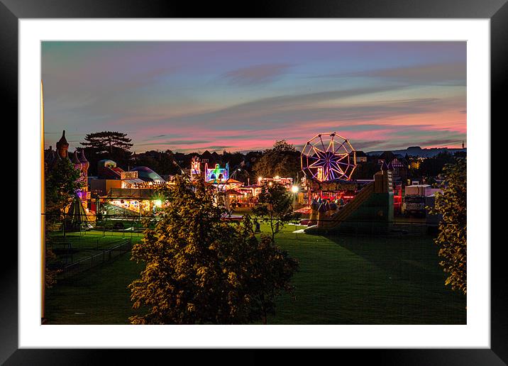 Travelling Fair in the Park Framed Mounted Print by David Shackle