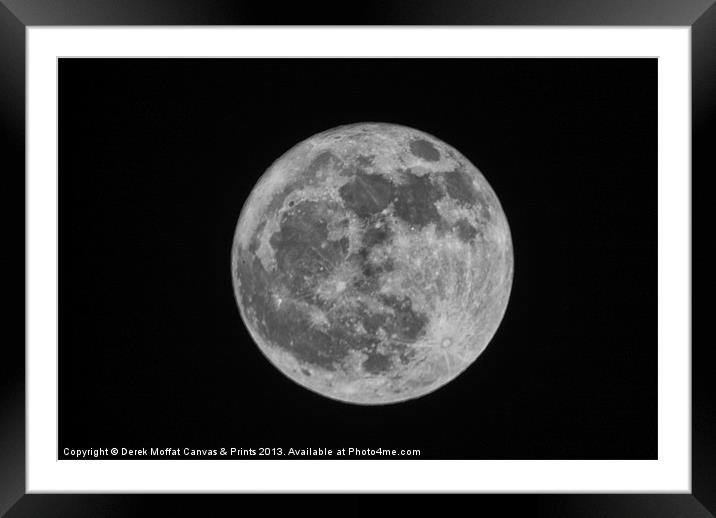 Full Moon Framed Mounted Print by Derek Moffat Canvas & Prints