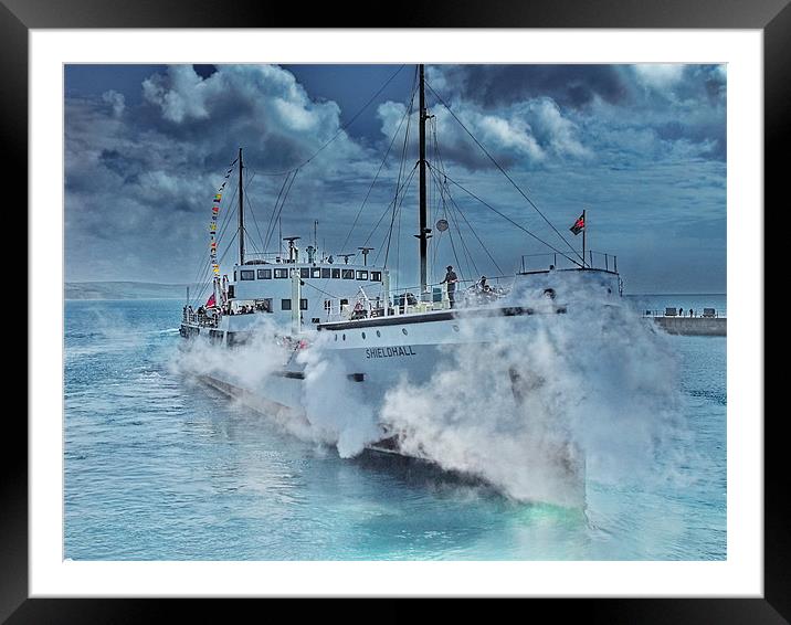 Shieldhall Boat Framed Mounted Print by Steven Blood
