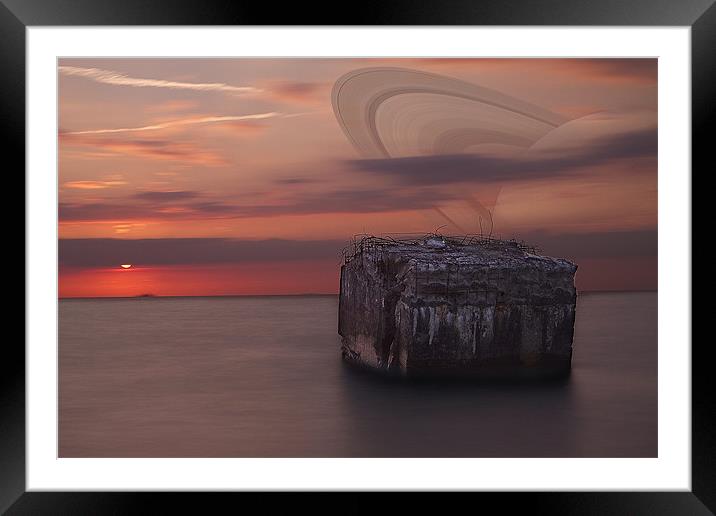 Planet rising Framed Mounted Print by Keith Thorne