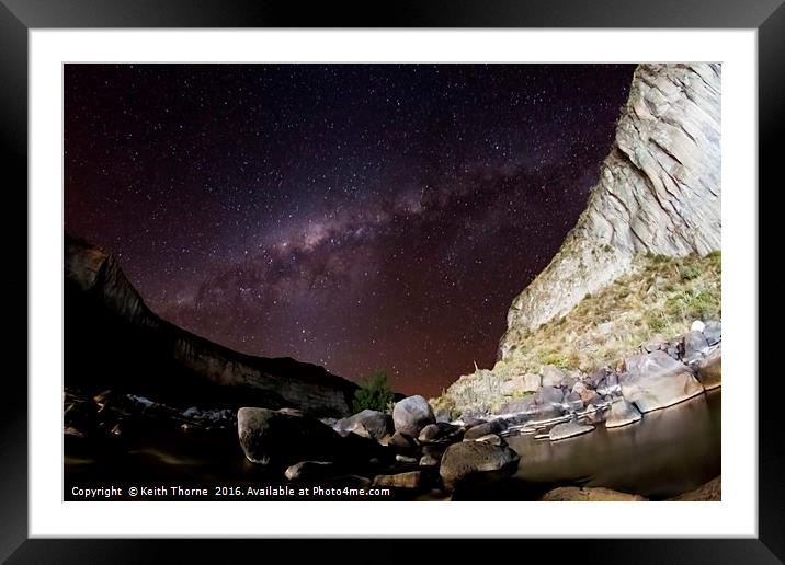 Colca Stars Framed Mounted Print by Keith Thorne