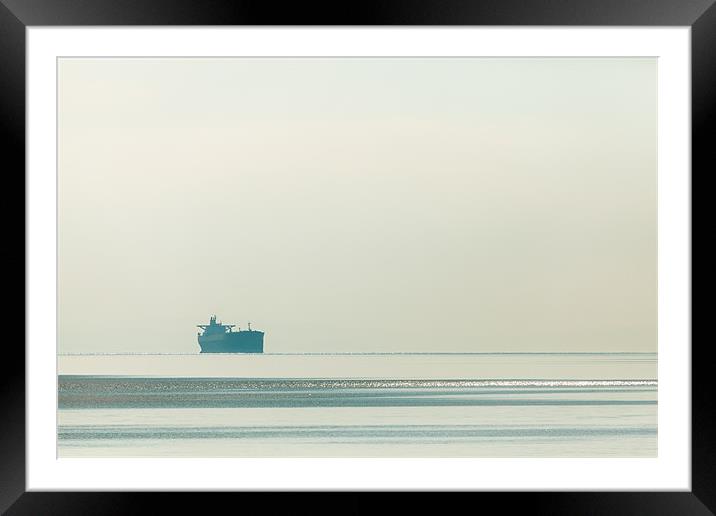 Floating ship Framed Mounted Print by Gary Finnigan