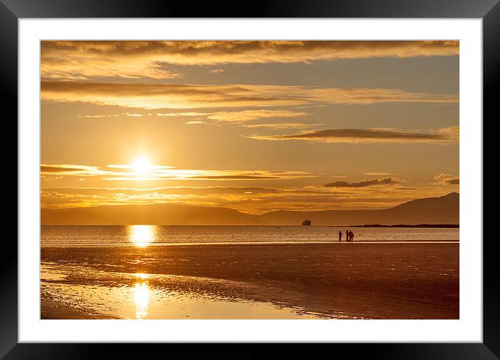 Arran sunset Framed Mounted Print by Gary Finnigan