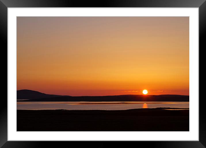 Orkney Sunset Framed Mounted Print by Gary Finnigan