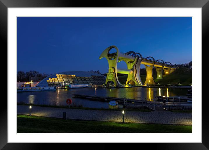 The Falkirk Wheel Framed Mounted Print by Gary Finnigan