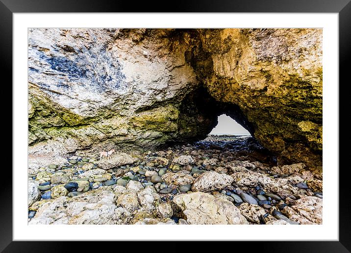 Coloured rock Framed Mounted Print by Gary Finnigan