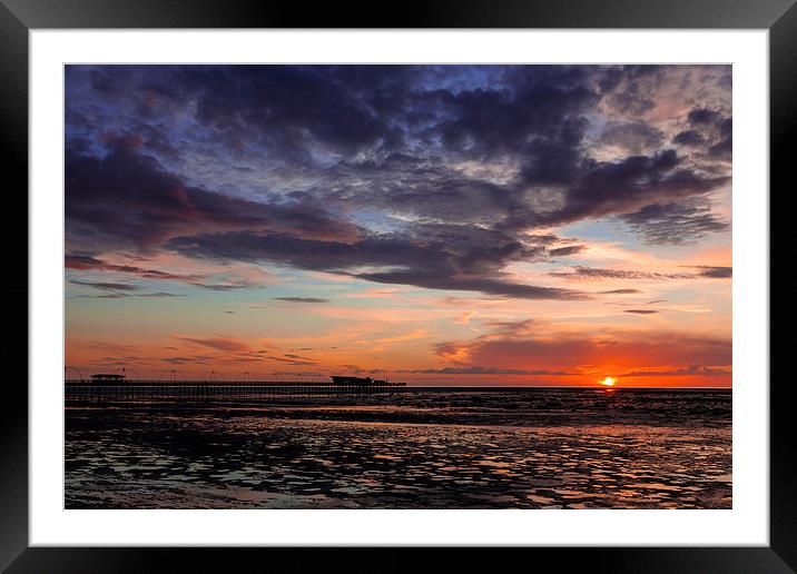Sunset Framed Mounted Print by Gary Finnigan