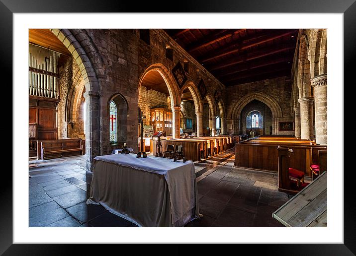 St Aidans church Framed Mounted Print by Gary Finnigan