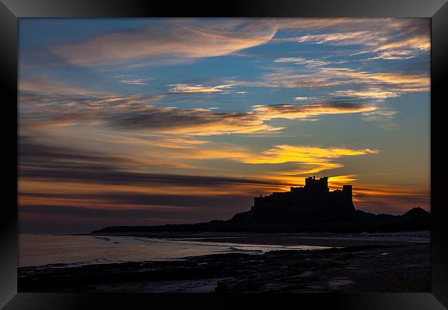 Bamburgh Castle Framed Print by Gary Finnigan