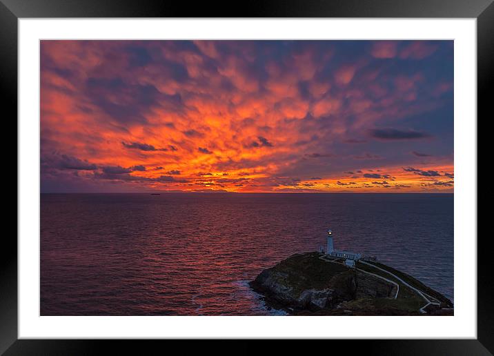 South Stack Sunset Framed Mounted Print by Gary Finnigan