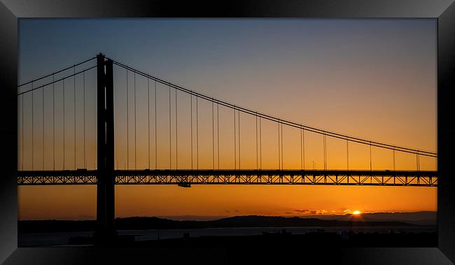 Forth sunset Framed Print by Gary Finnigan