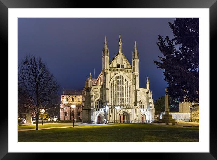 Winchester Cathedral Framed Mounted Print by Gary Finnigan