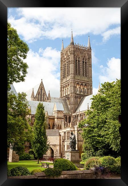 Lincoln cathedral Framed Print by Gary Finnigan