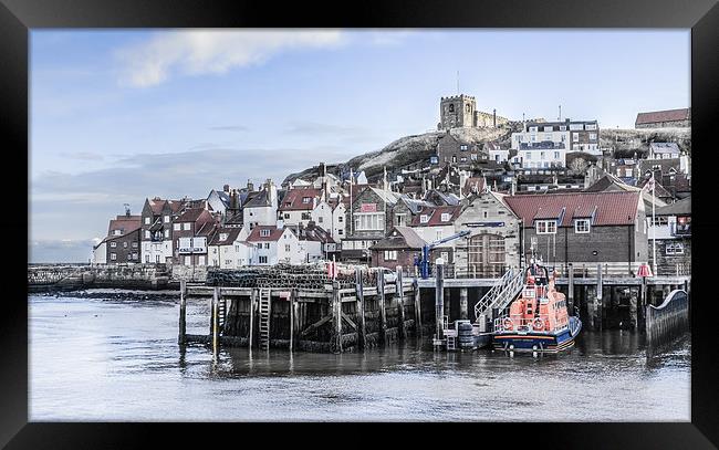 Whitby Town Framed Print by Gary Finnigan