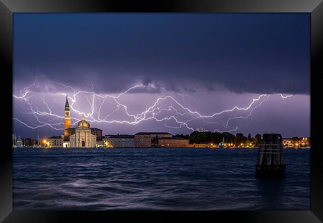 Bolt from the Blue Framed Print by Gary Finnigan