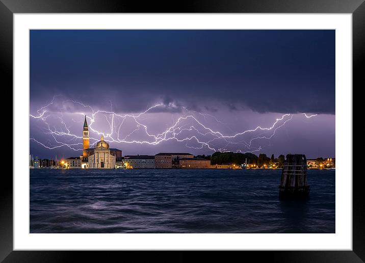 Bolt from the Blue Framed Mounted Print by Gary Finnigan