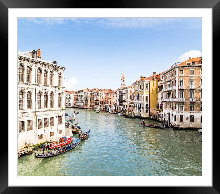 Grand Canal Framed Mounted Print by Gary Finnigan