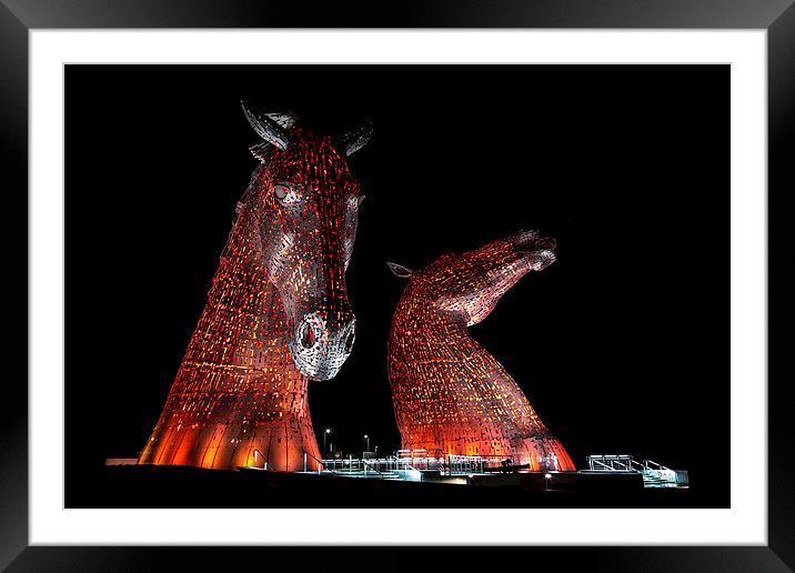 The Kelpies of Falkirk Framed Mounted Print by Gary Finnigan