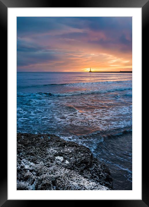 Sunlighthouse Framed Mounted Print by Gary Finnigan